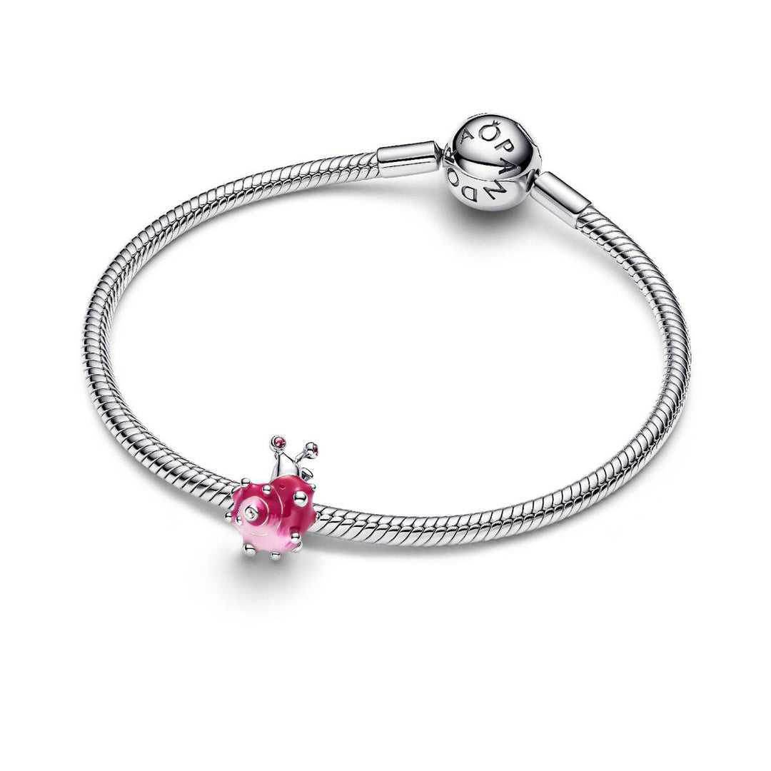 Pandora Rosafarbene Schnecke Charm - 794553C01