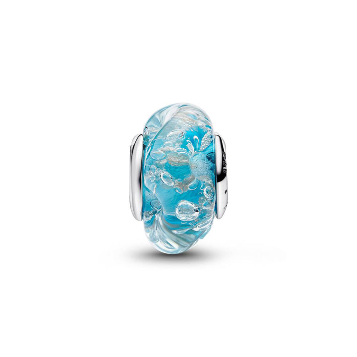 Pandora Türkisfarbenes Murano Glas und Glitzer Charm - 794701C01
