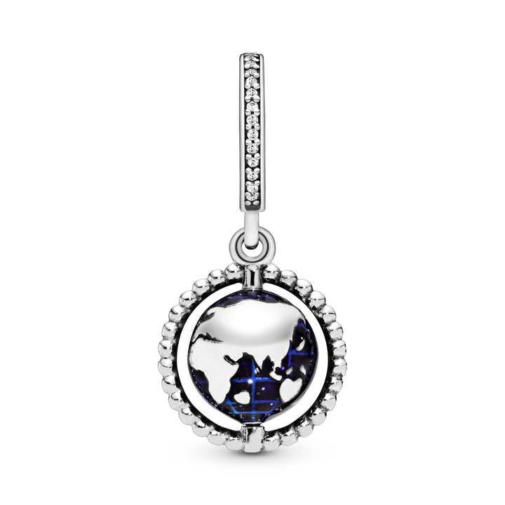 Pandora Drehender Globus Charm Charm - 798021CZ