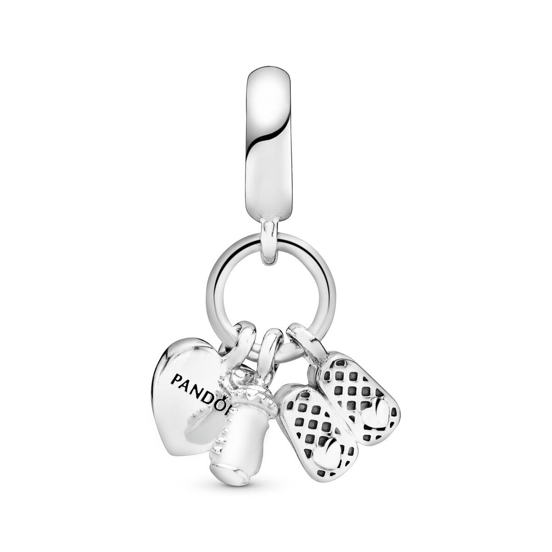 Pandora Nuckelflasche und Babyschuhe Charm - 798106CZ