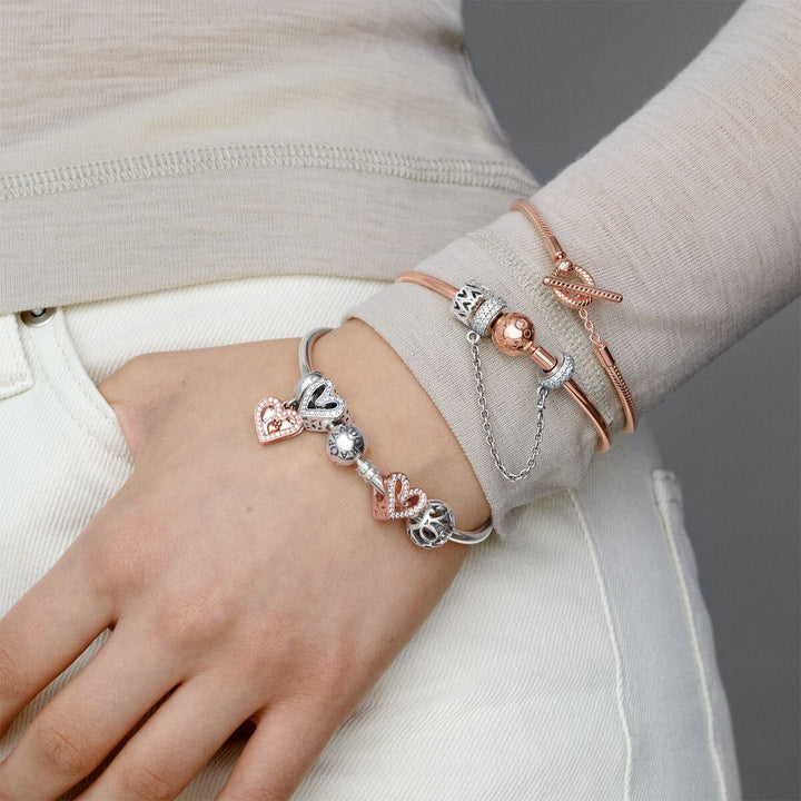 Pandora Funkelndes Freihand Herz Charm - 798692C01