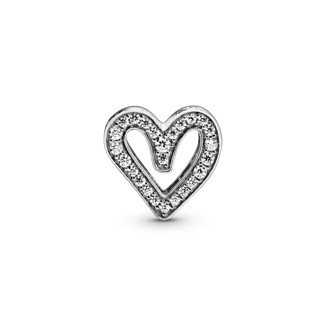 Pandora Funkelndes Freihand Herz Charm - 798692C01