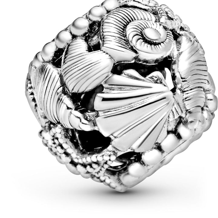 Pandora Offen gearbeitetes Seestern Muschel und Herzen Charm - 798950C00