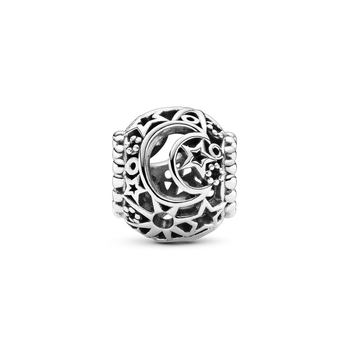 Pandora Offen gearbeitetes Sonne Mond &amp; Sterne Charm - 799183C00