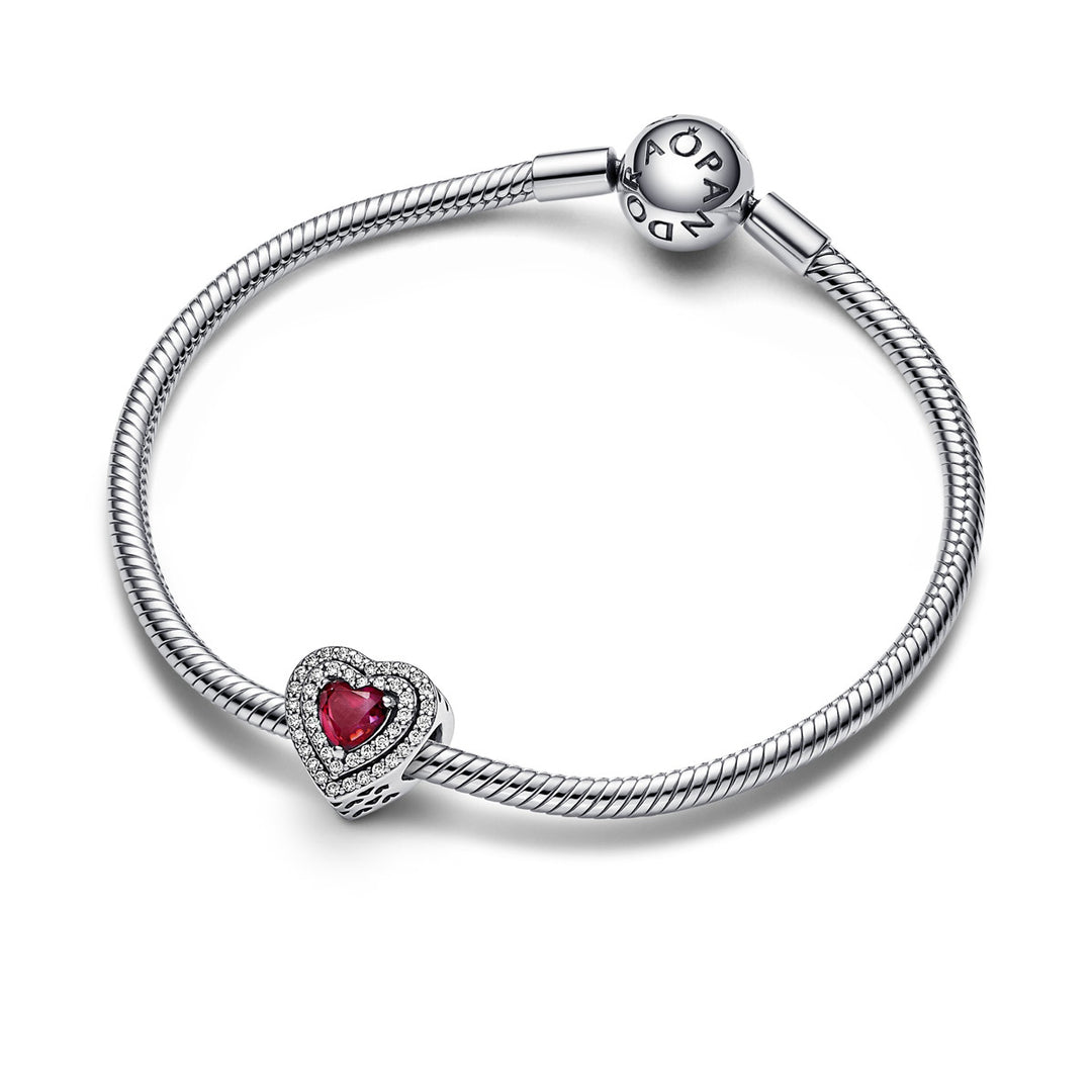Pandora Funkelndes mehrstufiges Herz Charm - 799218C02