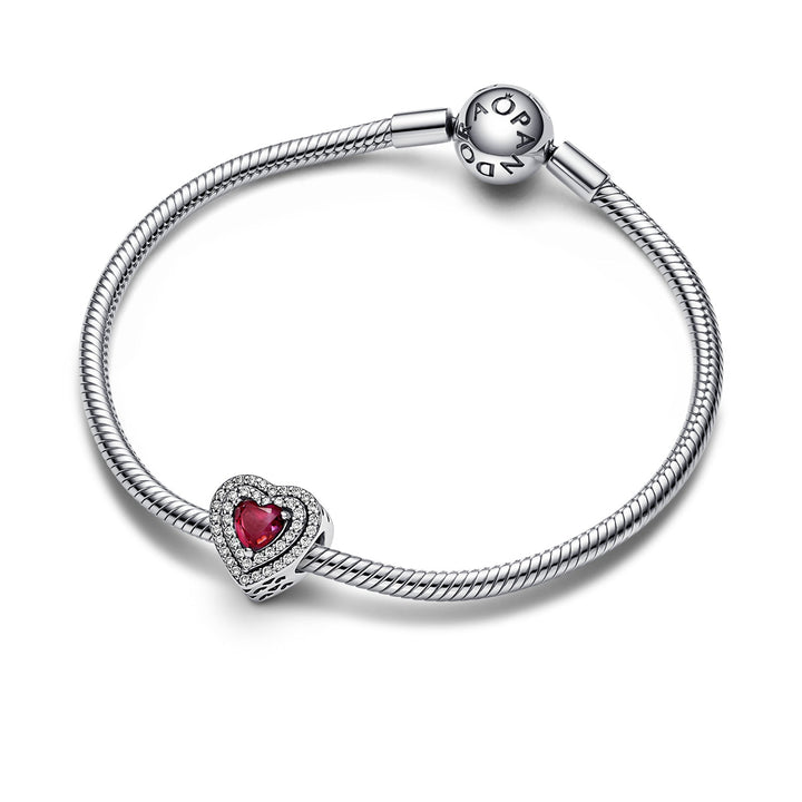 Pandora Funkelndes mehrstufiges Herz Charm - 799218C02
