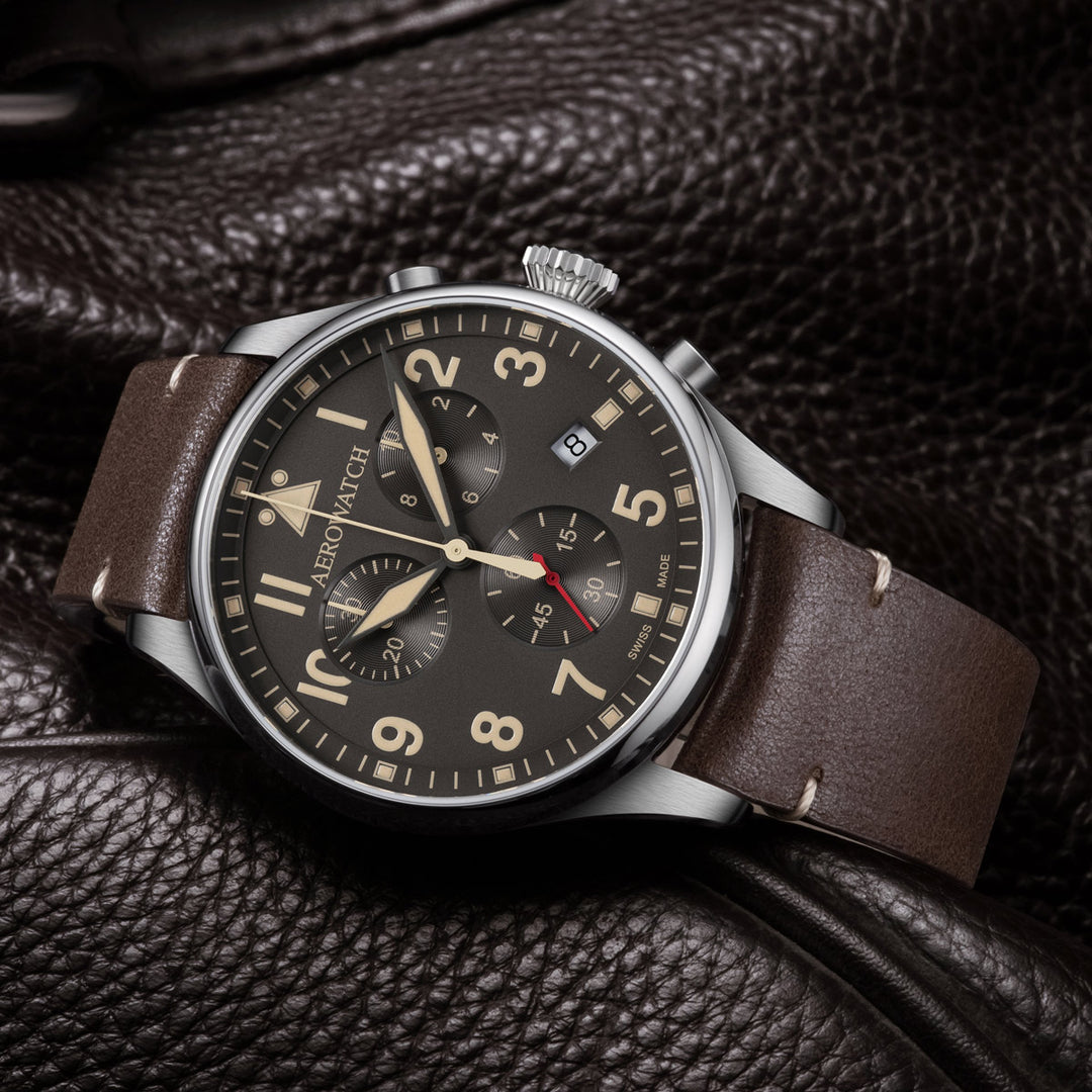 Aerowatch Les Grandes Classiques Chrono Pilot Quarz - A 79990 AA09