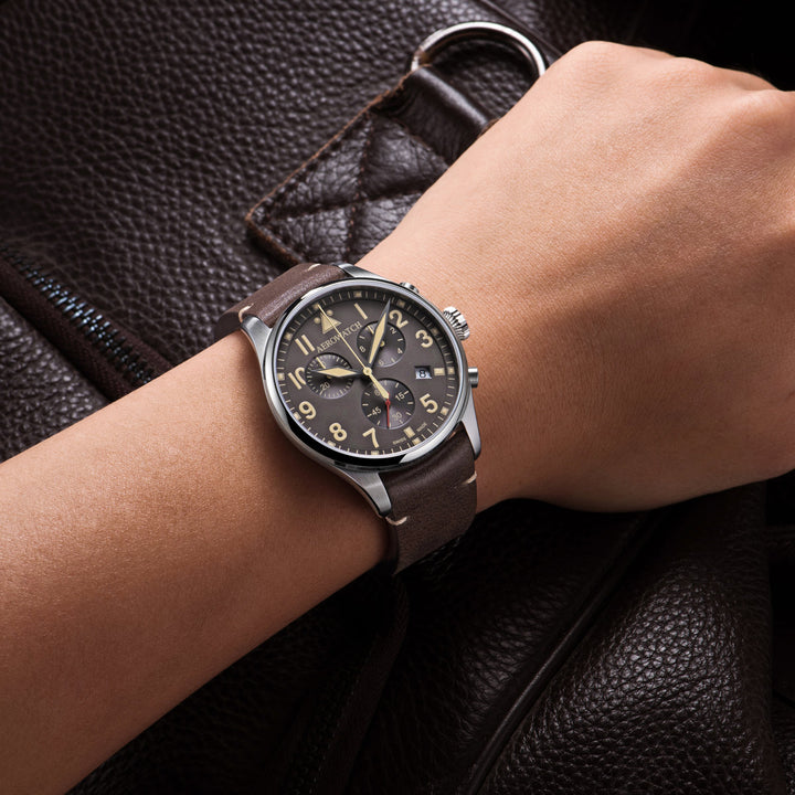 Aerowatch Les Grandes Classiques Chrono Pilot Quarz - A 79990 AA09