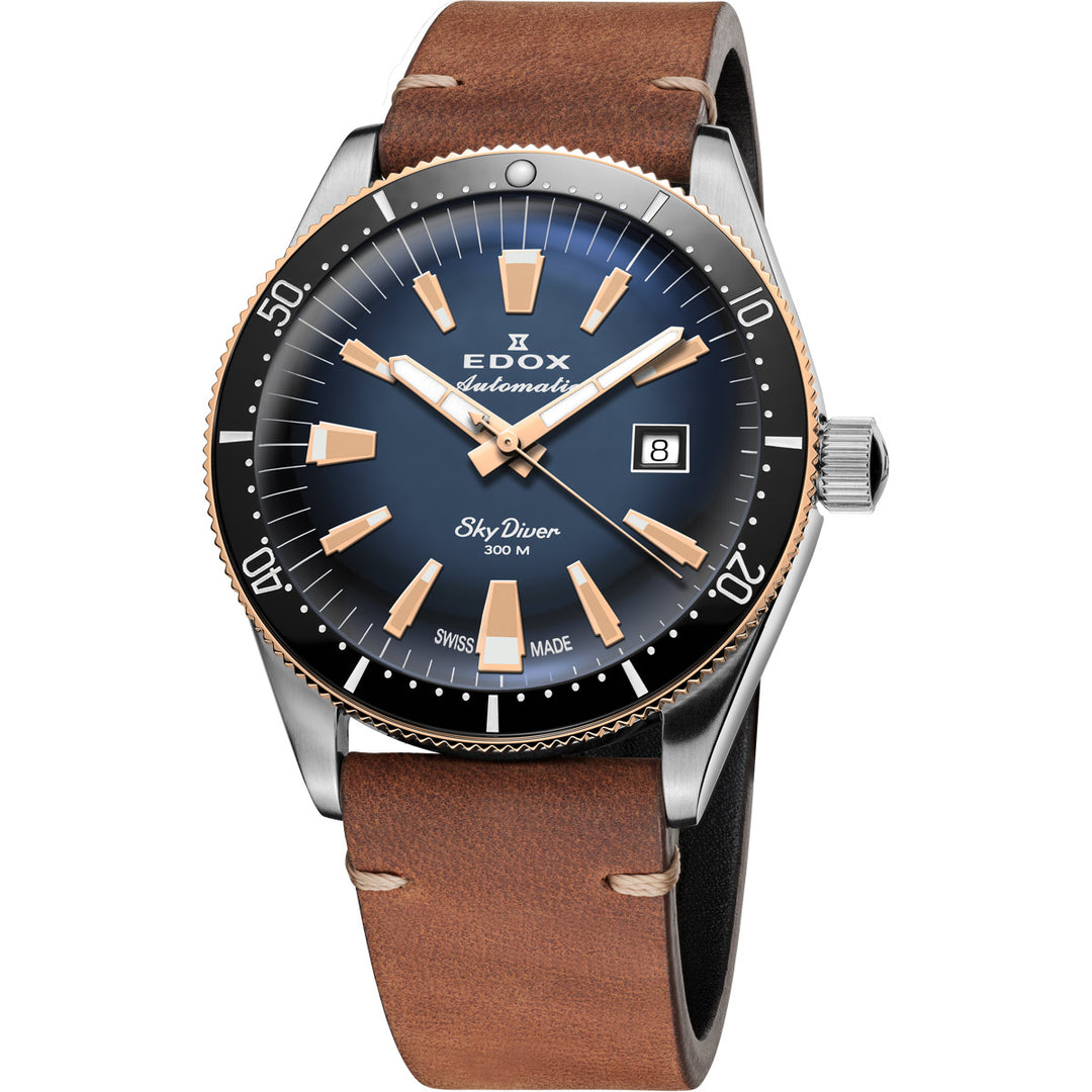 Edox Skydiver Date Automatic - 80126 357RNM BUIDR