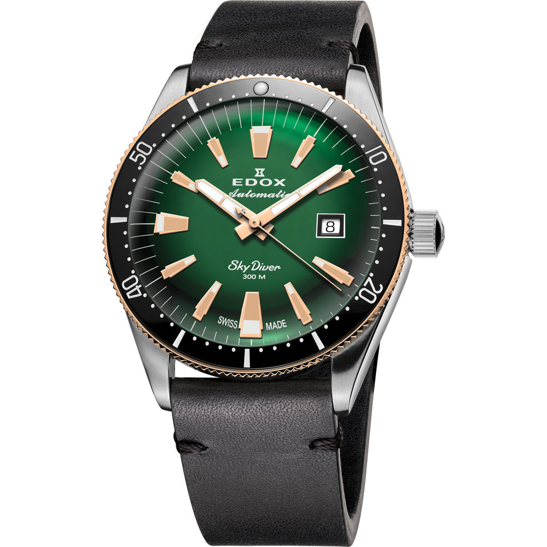 Edox Skydiver Date Automatic - 80126 357RNM VIR