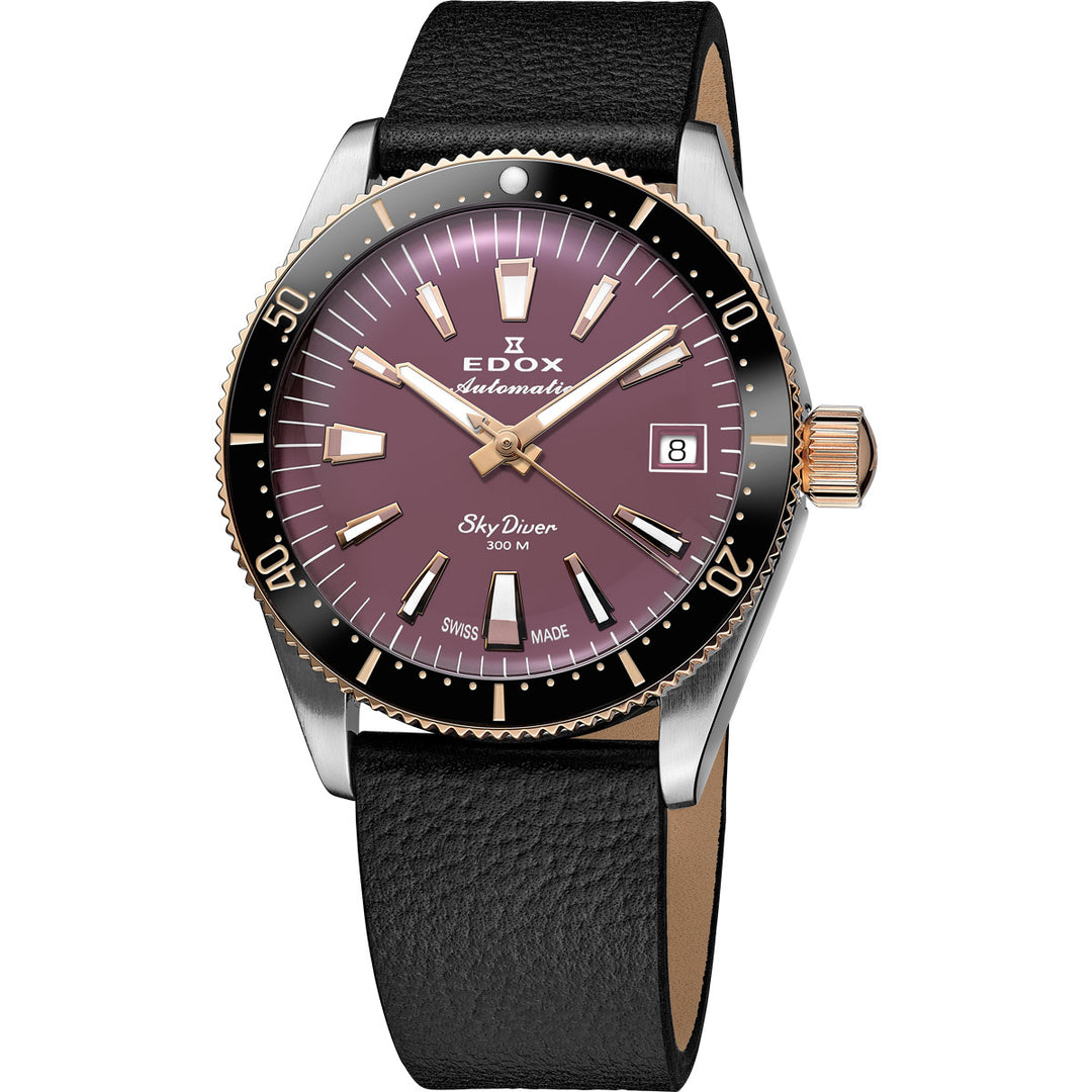 Edox SkyDiver 38 Date Automatic Limited Edition - 80131 357RNRC VIO