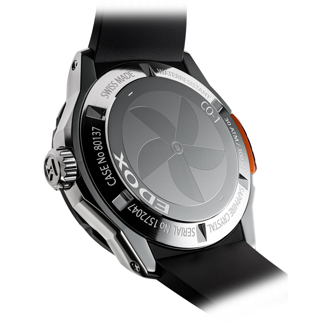 Edox CO-1 Date Automatic Bezel Lock - 80137 37GNO AO