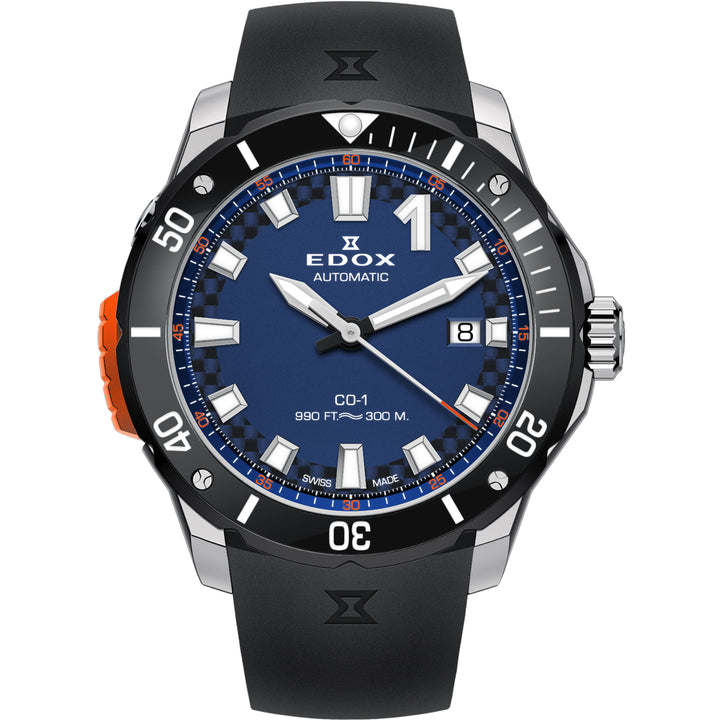 Edox CO-1 Date Automatic Bezel Lock - 80137 3NO CABUN