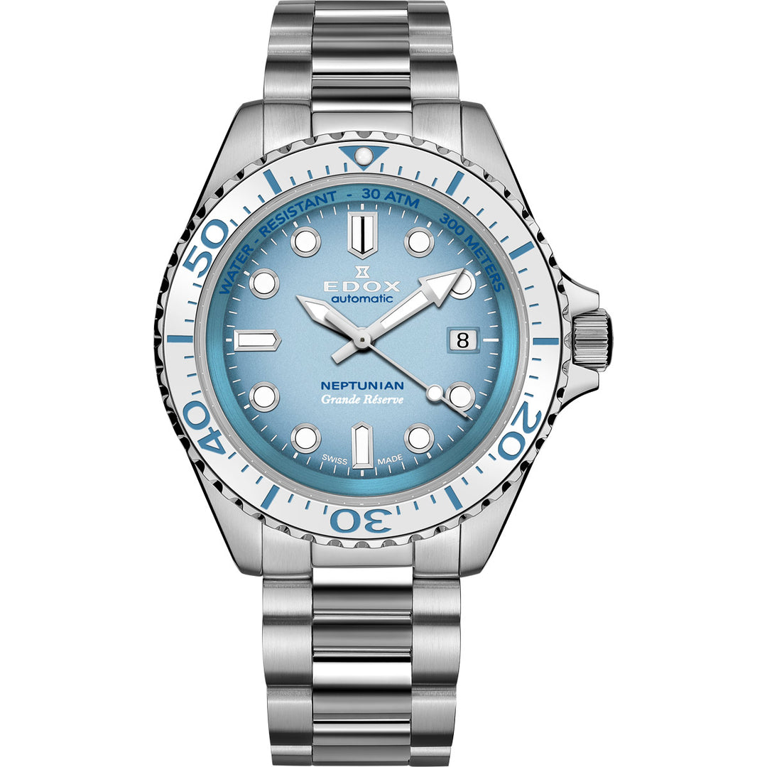 Edox Neptunian Grande Réserve Date Automatic - 80801 3BBUM BUCDN