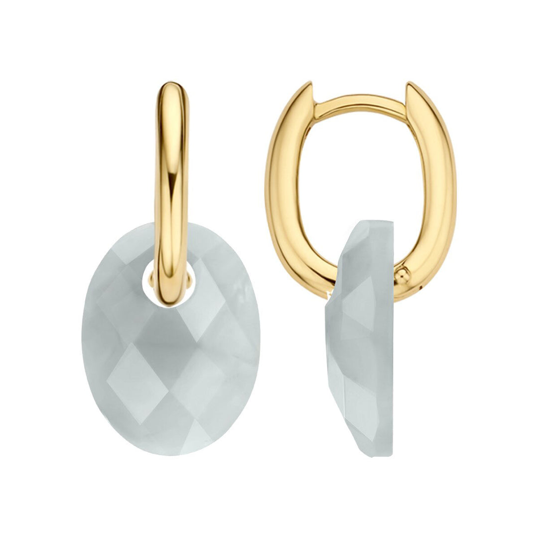 Blush Ohr Charms Grey Agate - 810GRAO