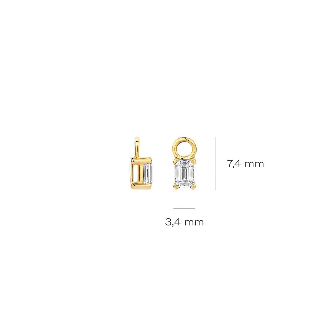 Blush Lab Diamonds Ohr Charms 14k Gelbgold - LG9007Y/S