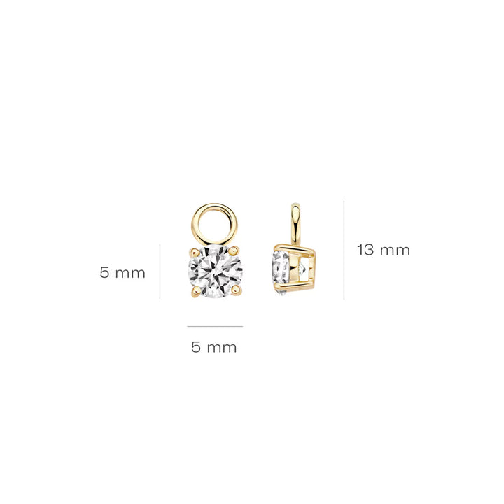 Blush Ohr Charms 14k Gelbgold - 9045YZI