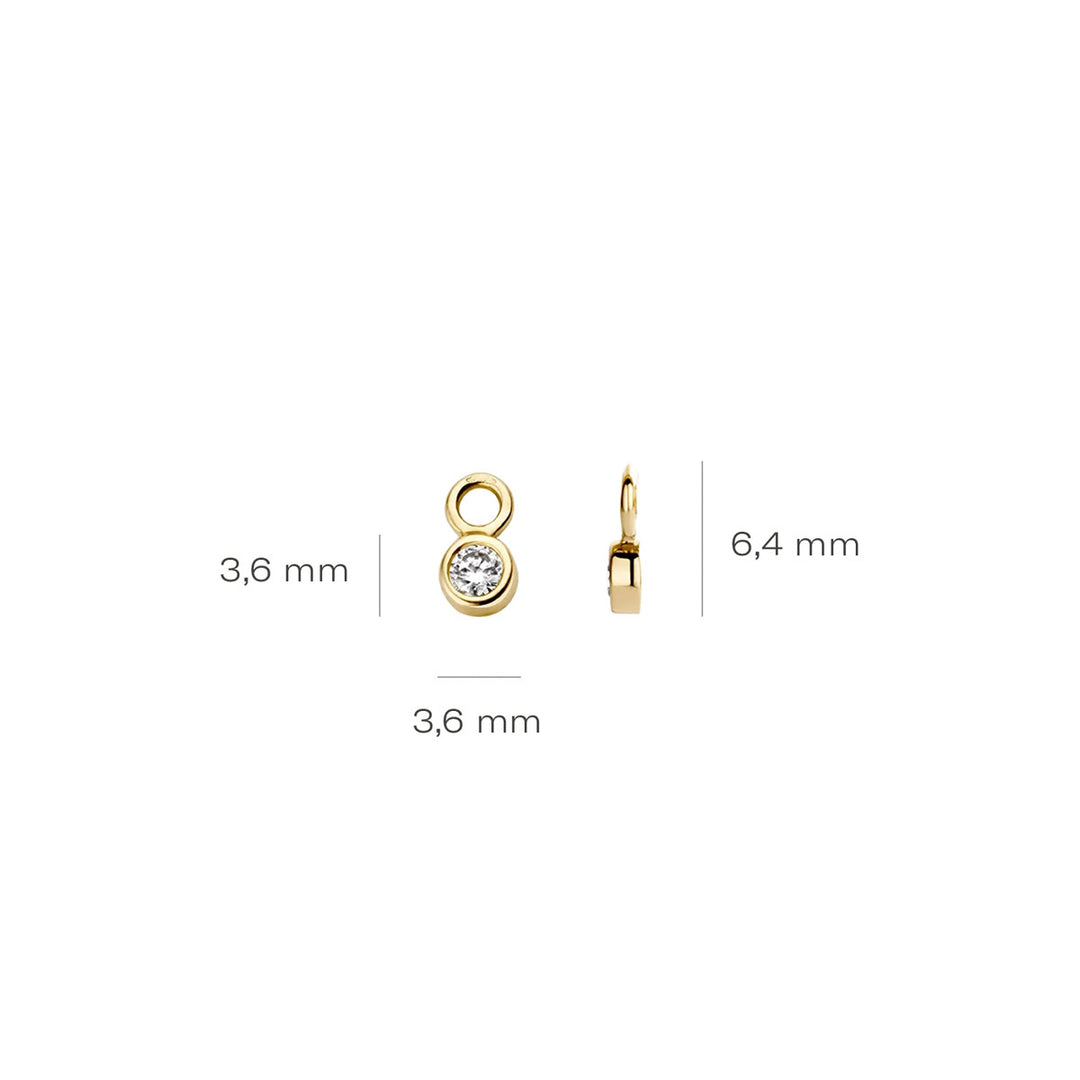 Blush Ohr Charms 14k Gelbgold - 9058YZI