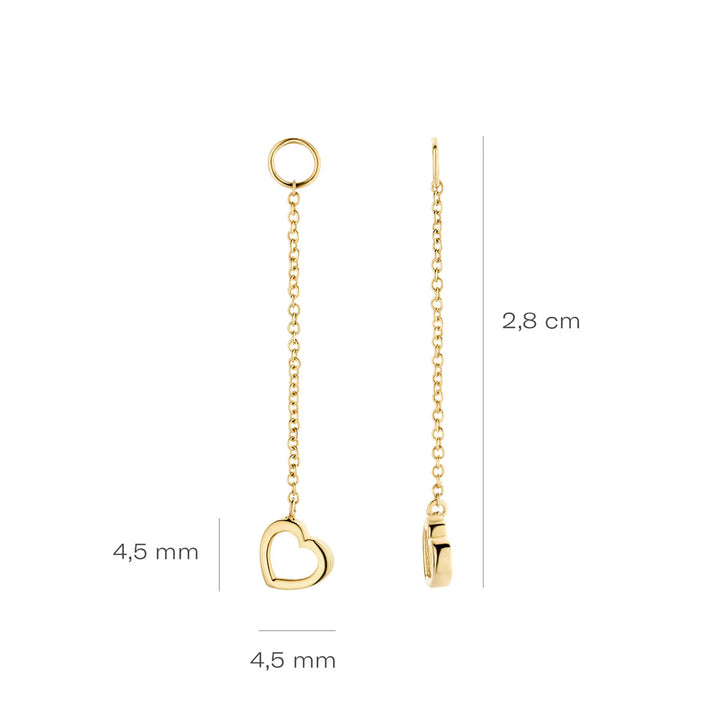 Blush Ohr Charms 14k Gelbgold - 9084YGO