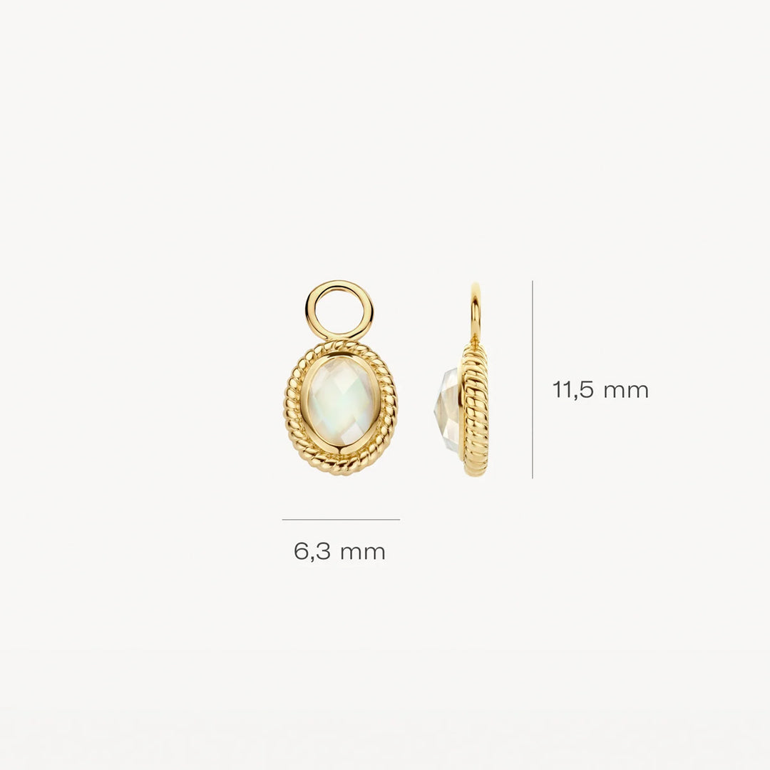 Blush Ohr Charms 14k Gelbgold - 9091YMQ