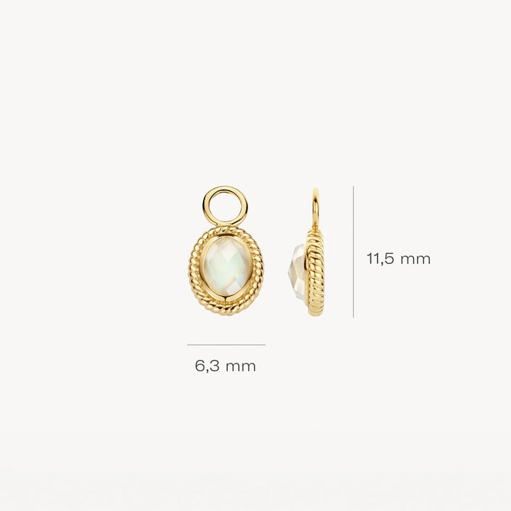 Blush Ohr Charms 14k Gelbgold - 9091YMQ