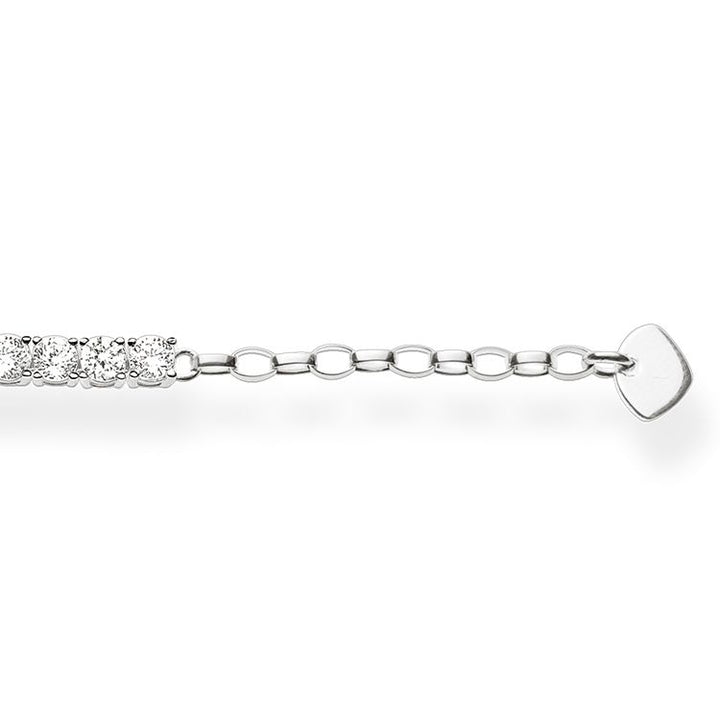 Thomas Sabo Tennis Armband mit Weissen Steinen Silber - A1484-051-14-L19,5V
