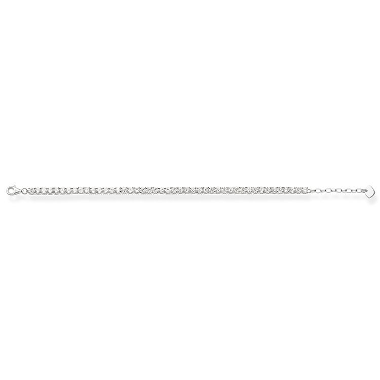 Thomas Sabo Tennis Armband mit Weissen Steinen Silber - A1484-051-14-L19,5V