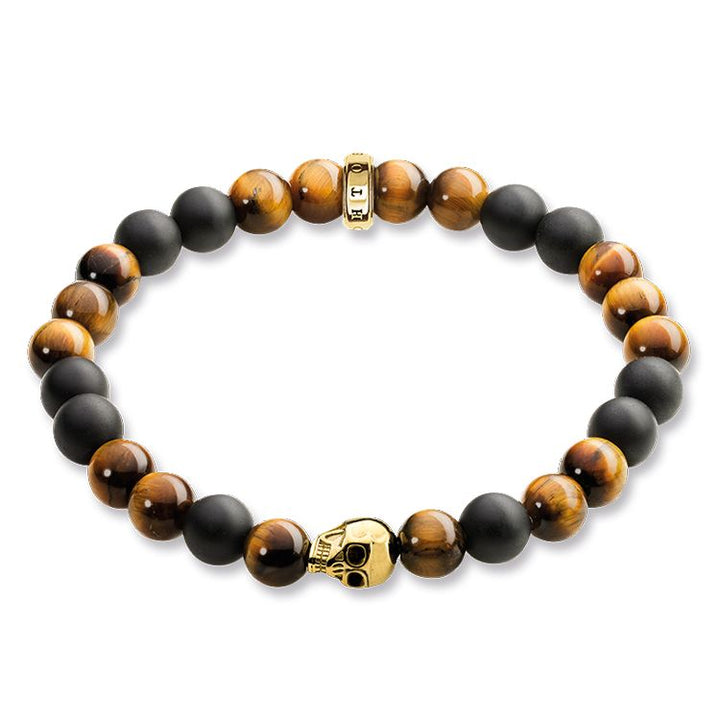Thomas Sabo Braun Totenkopf Armband - A1509-881-2