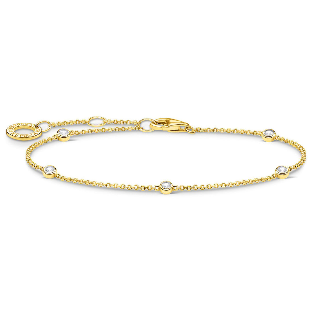Thomas Sabo Armband Weisse Steine Gold - A1999-414-14-L19v