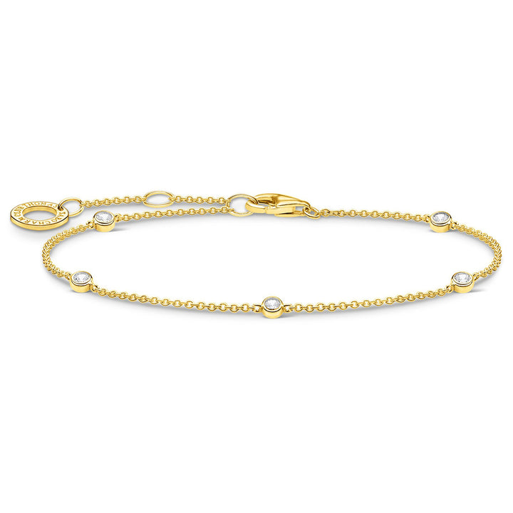 Thomas Sabo Armband Weisse Steine Gold - A1999-414-14-L19v