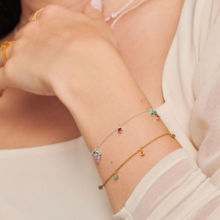 Thomas Sabo Bunte Früchte Armband - A2026-477-7-L19V
