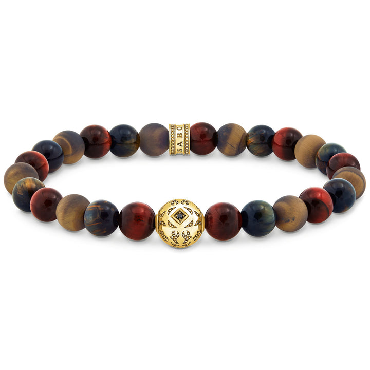 Thomas Sabo Beads Armband aus Tigerauge vergoldet - A2145-324-2