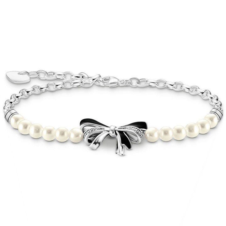 Thomas Sabo Schleifen Armband mit Perlen Lovely Romance Silber - A2171-167-11-L19V