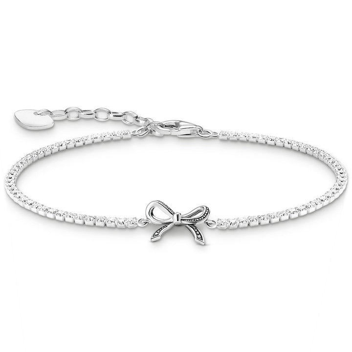 Thomas Sabo Bracelets à boucles avec pierres blanches Argent - A2172-643-14-L19V