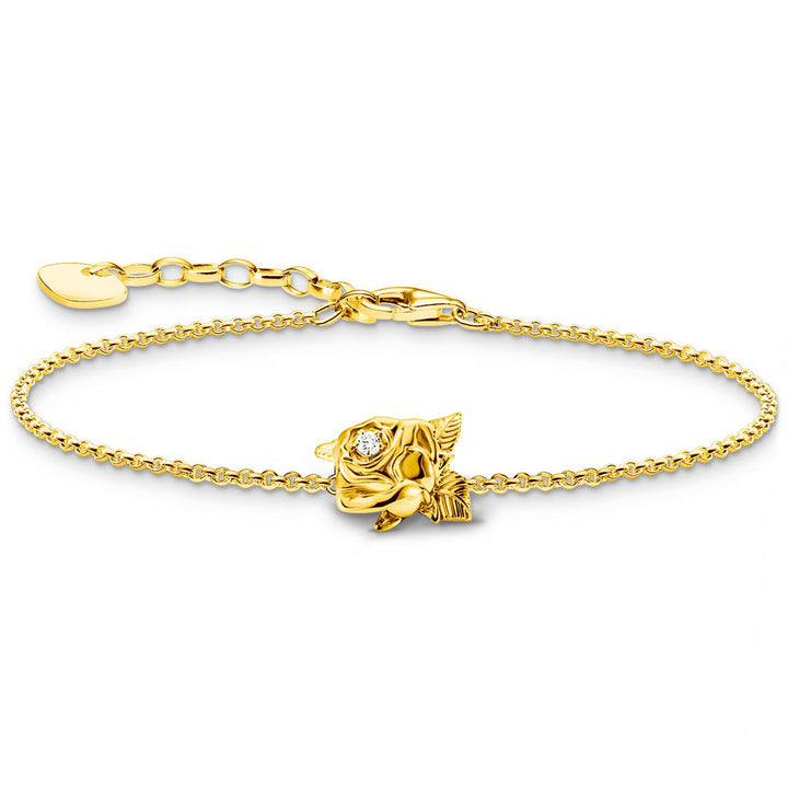Thomas Sabo Bracelet Roses Romance plaqué or - A2175-414-39-L19V
