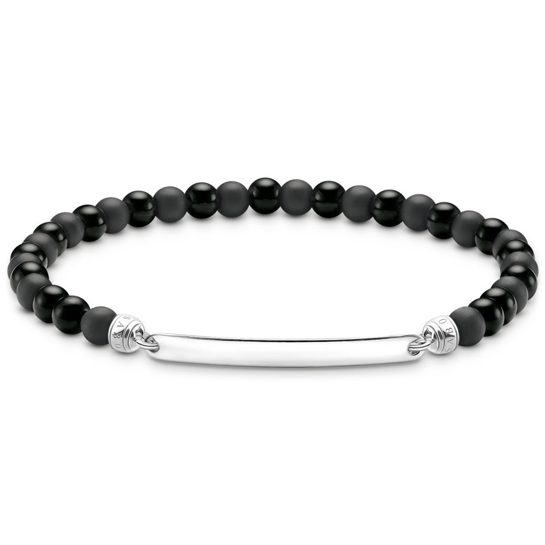 Thomas Sabo Gravierbares Armband mit Obsidian Beads - A2179-023-11