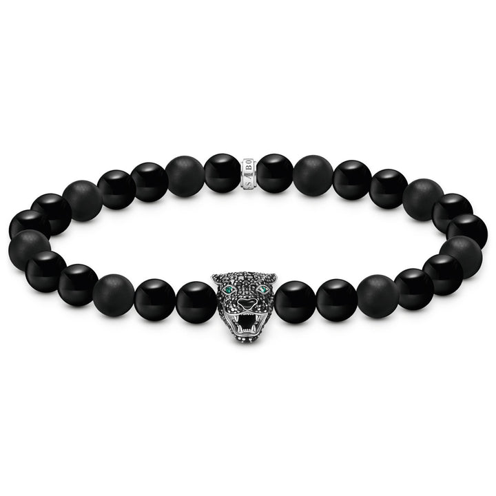 Thomas Sabo Bead Armband Black Cat Silber - A2192-705-11