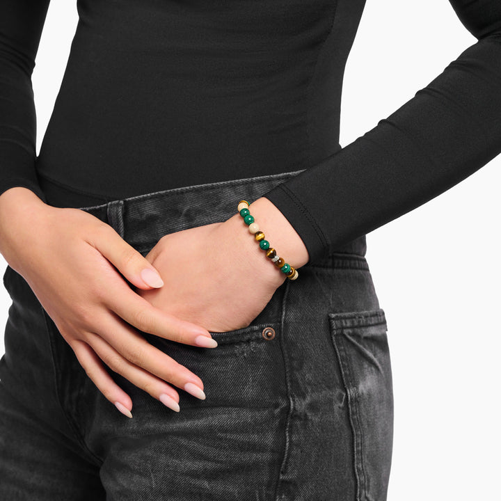 Thomas Sabo Bead Armband in Erd und Grüntönen - A2193-468-7