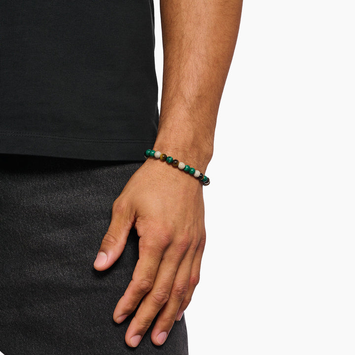 Thomas Sabo Bead Armband in Erd und Grüntönen - A2193-468-7
