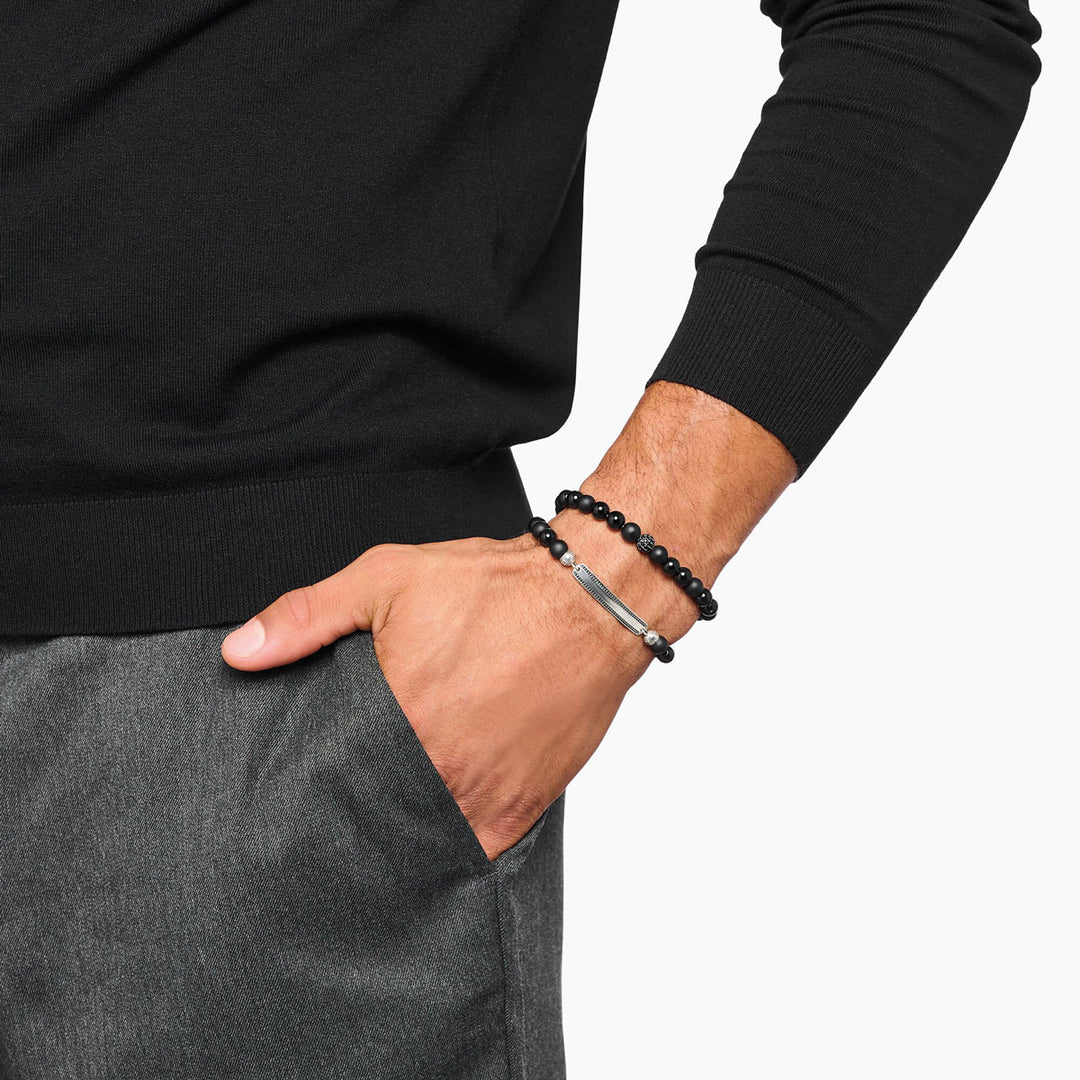 Thomas Sabo Bead Armband Obsidian schwarz - A2194-705-11