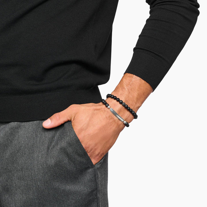 Thomas Sabo Bead Armband Obsidian schwarz - A2194-705-11