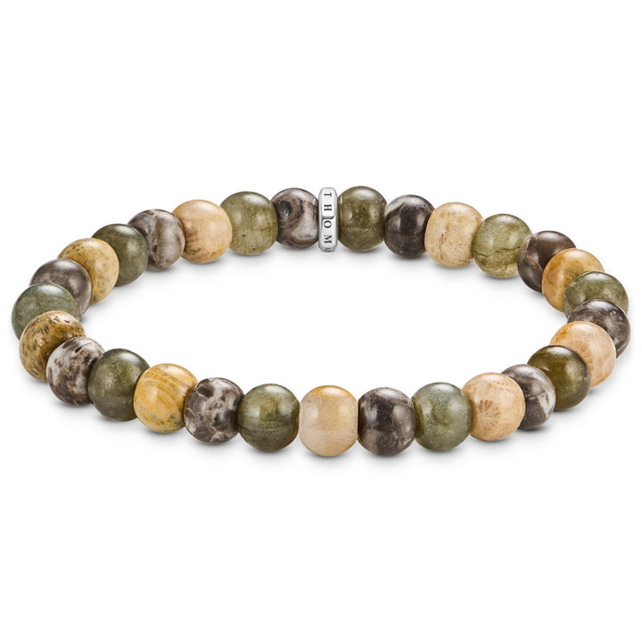 Thomas Sabo Bracelets en labradorite et jaspe crocodile - A2196-353-7