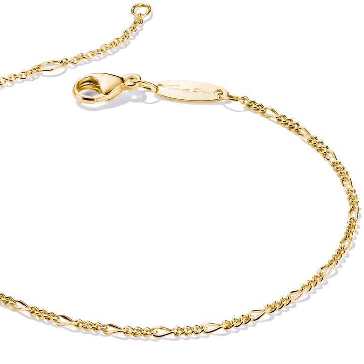 Thomas Sabo Charm-Armband Figaro Design vergoldet - A2207-413-39-L19V