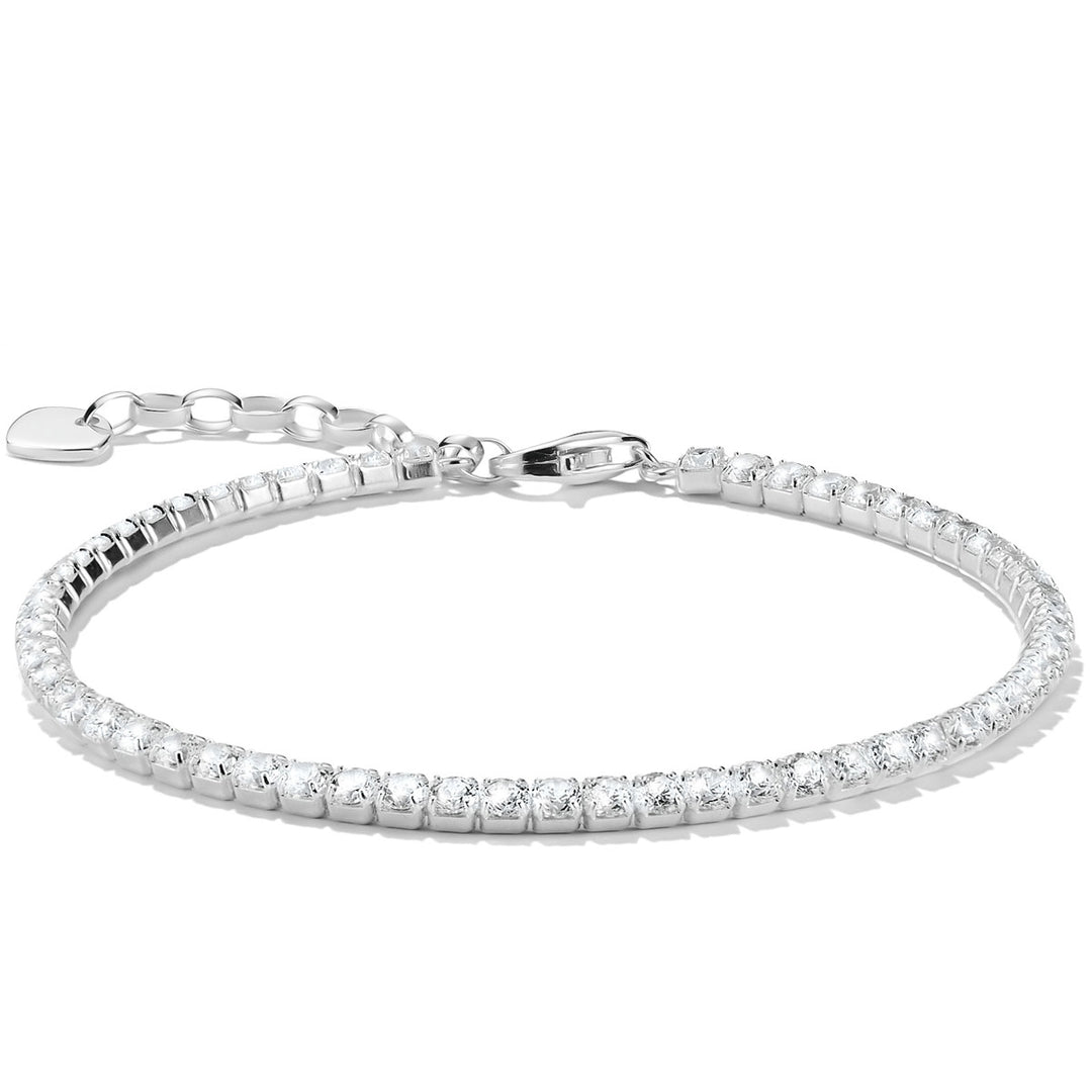 Thomas Sabo Tennis Bracelet with White Stones Silver - A2209-051-11-L19V