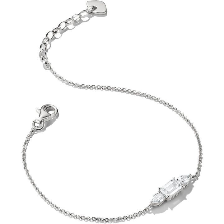 Thomas Sabo Armband mit funkelnden Zirkonia Steinen Bold Elegance Silber - A2221-051-14-L19V