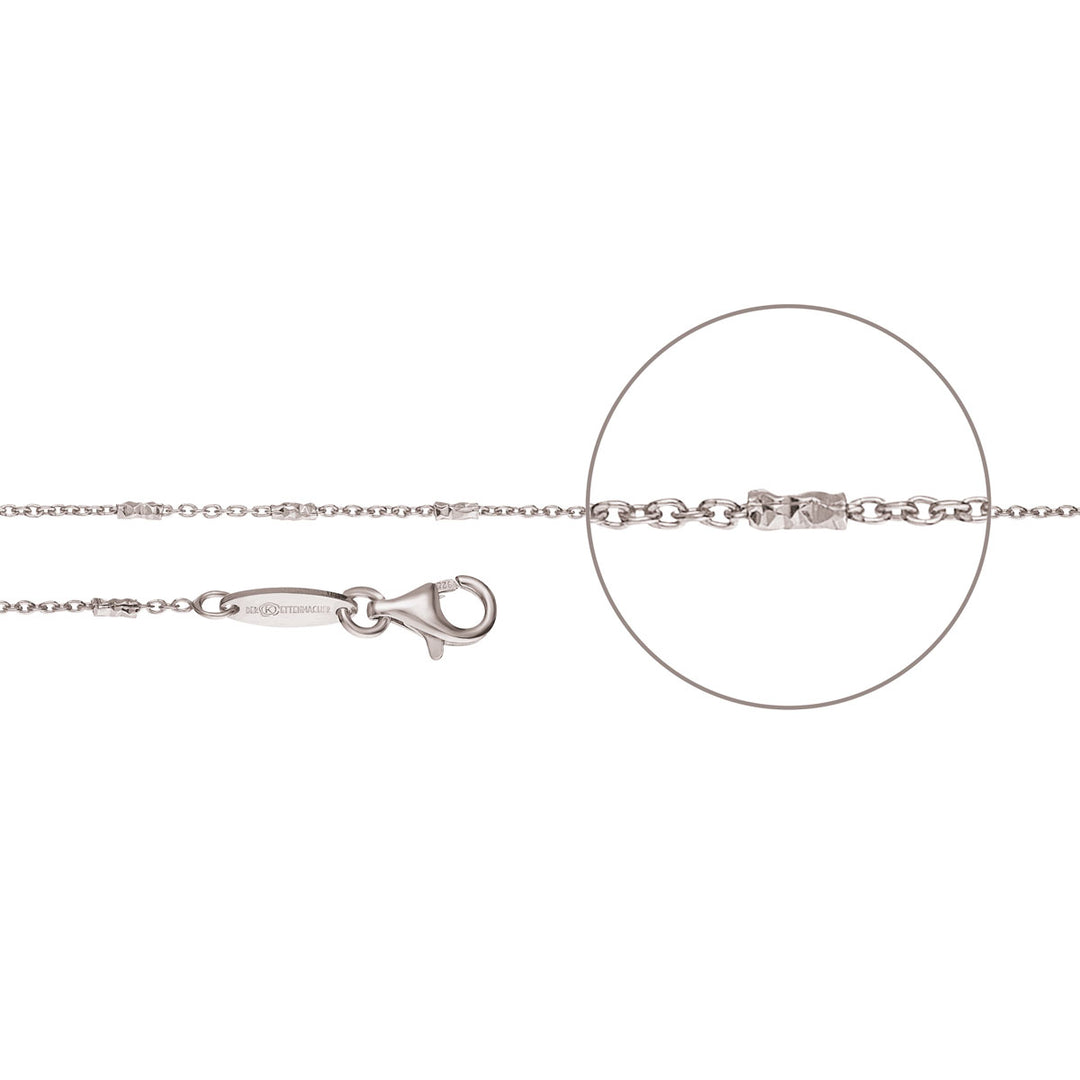 Der Kettenmacher Ankerkette Silber Diamantiert Mix