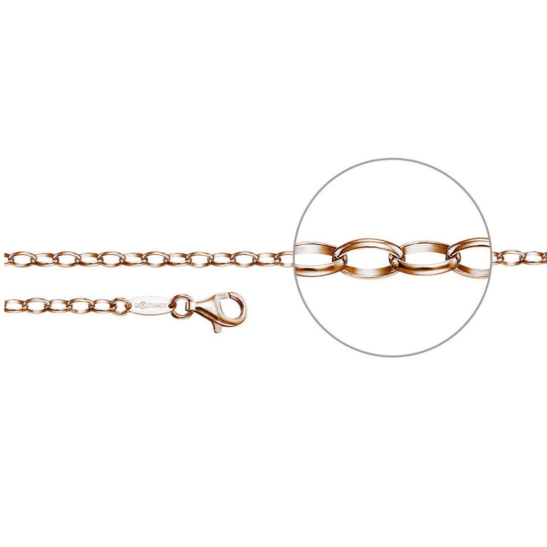 Der Kettenmacher Ankerkette Oval Roségold