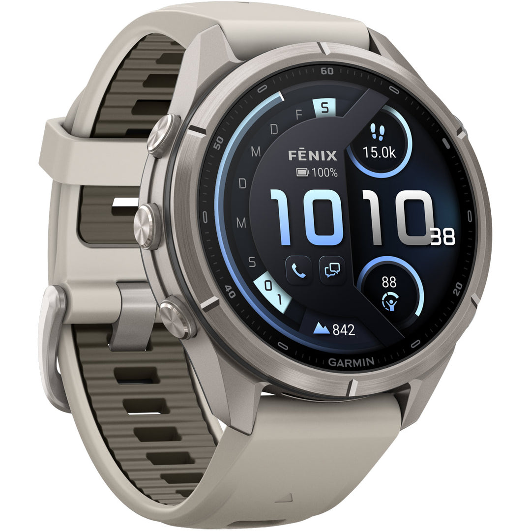 Garmin Fenix 9 Pro inReach Amoled Titanium Fog Gray (43 mm) - 010-04335-81