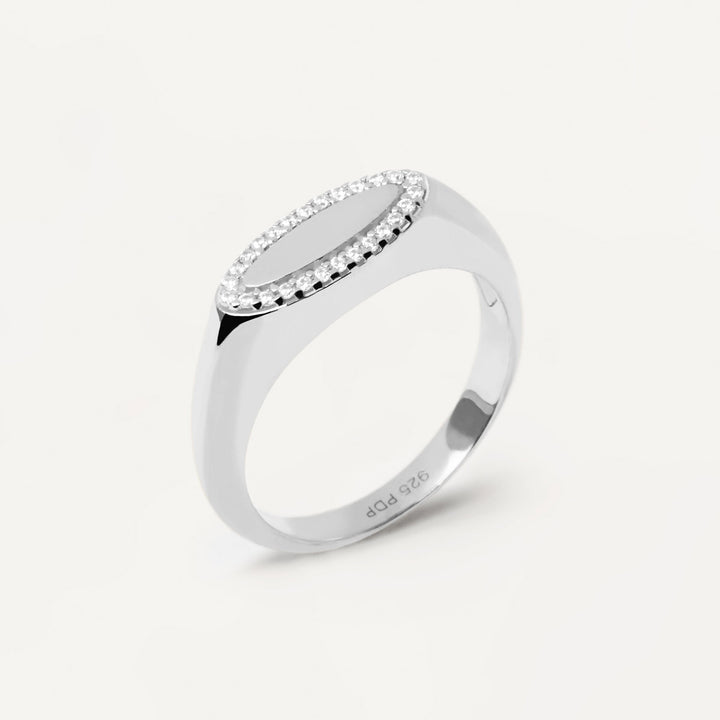 P D Paola Lace Stamp Silver Sing - AN02-629