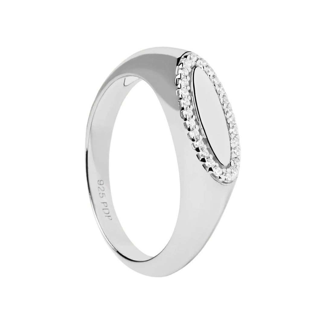 P D Paola Lace Stamp Silver Sing - AN02-629